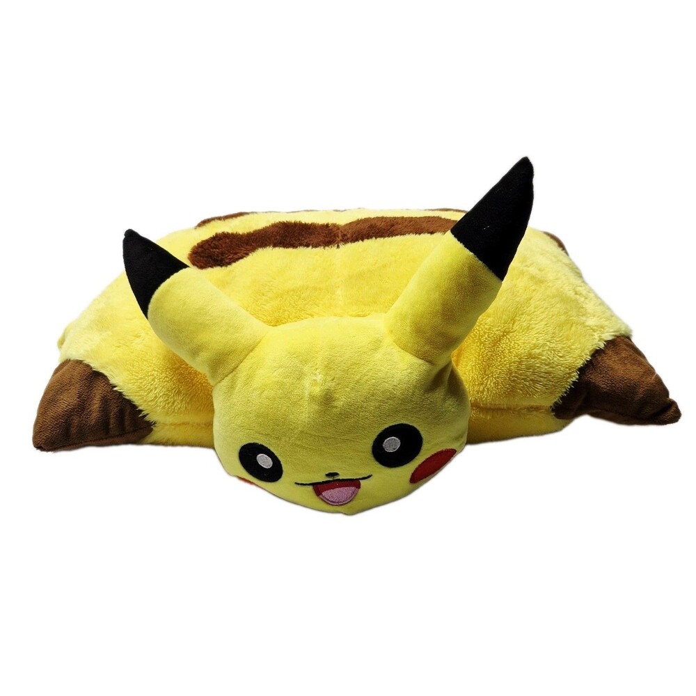 2010 Pokemon Center Pikachu Cushion Pillow Plush 16" Folding Convertible NWOT